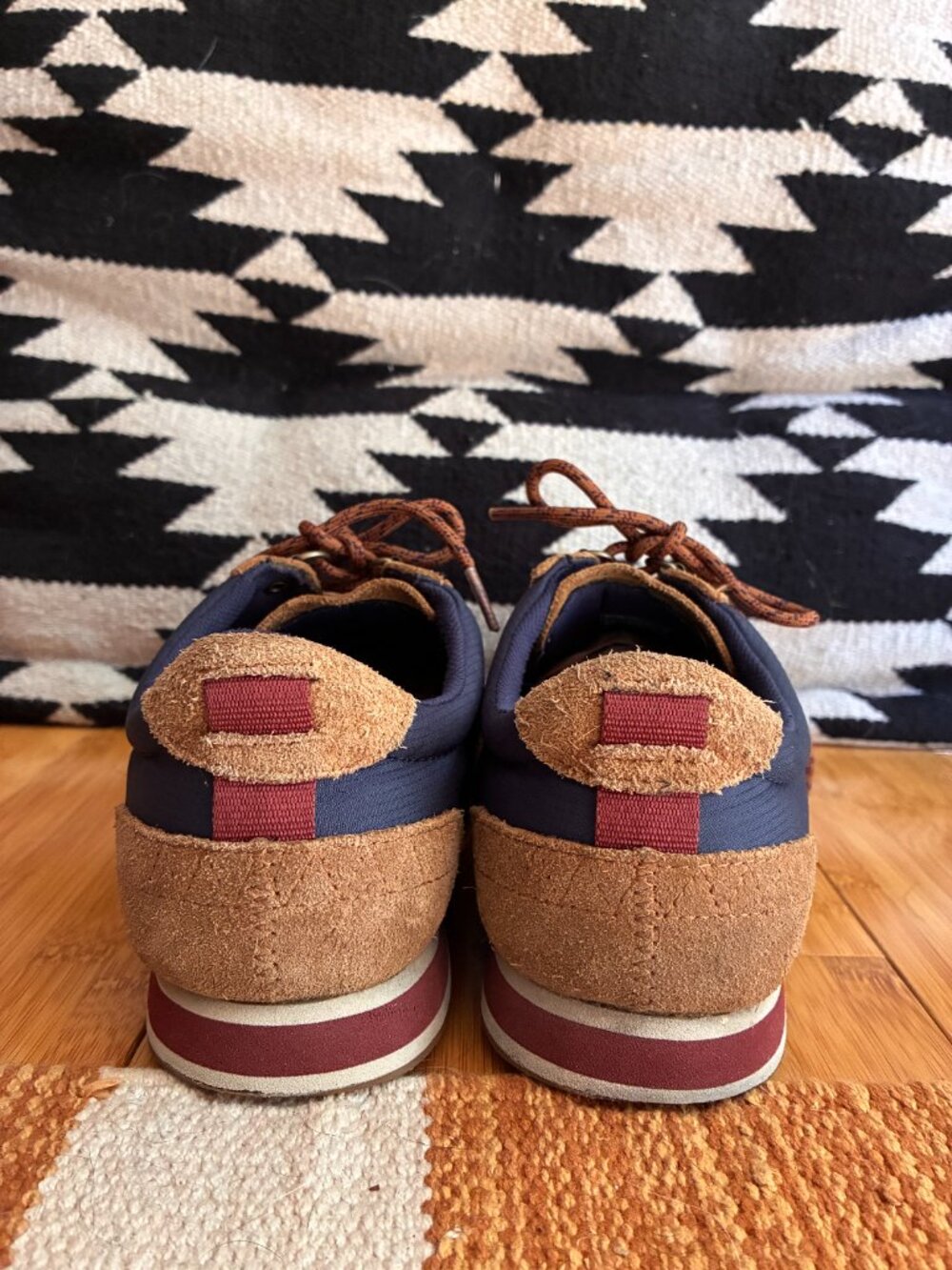 Teva Women's 84's Highside Vintage Retro Style Size 9 Shoes Navy Brown 70s 80s - Picture 7 of 10